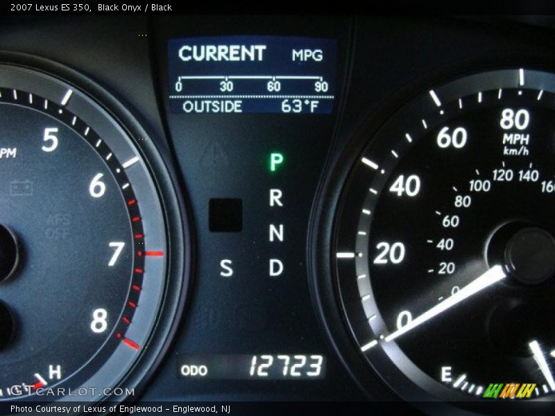 Black Onyx / Black 2007 Lexus ES 350