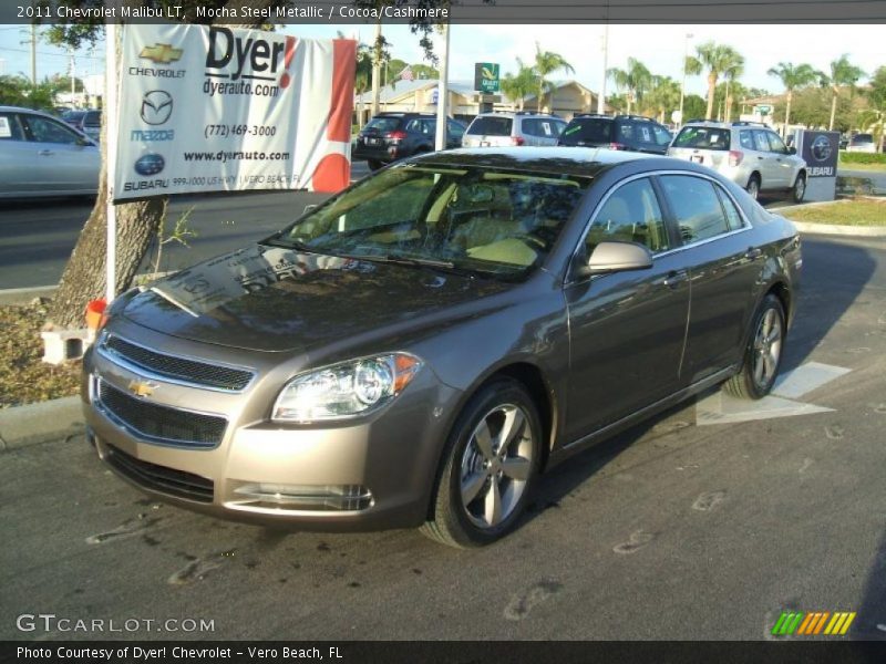 Mocha Steel Metallic / Cocoa/Cashmere 2011 Chevrolet Malibu LT