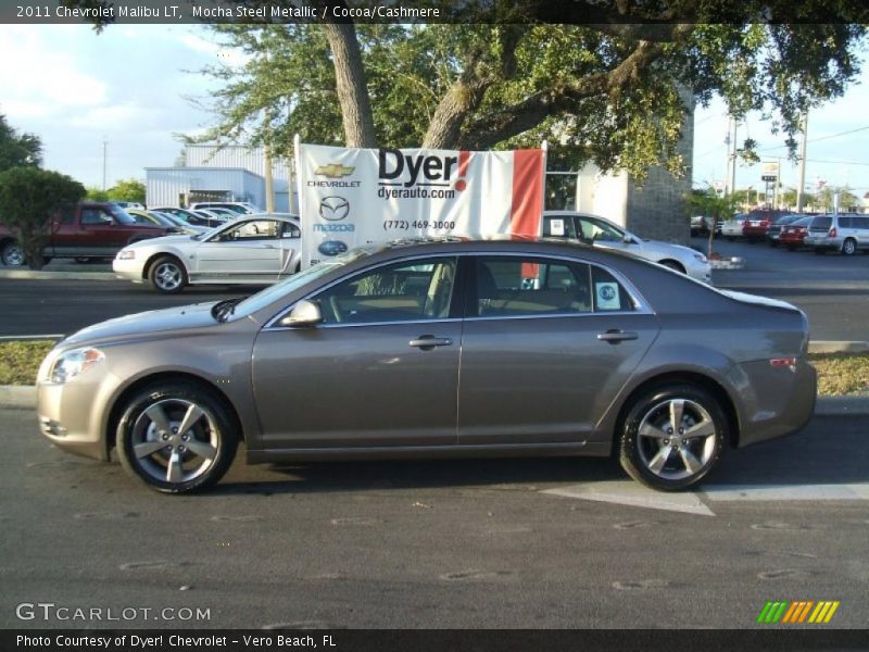 Mocha Steel Metallic / Cocoa/Cashmere 2011 Chevrolet Malibu LT