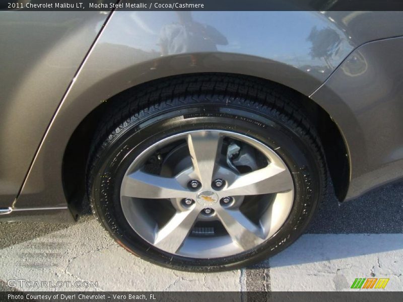 Mocha Steel Metallic / Cocoa/Cashmere 2011 Chevrolet Malibu LT