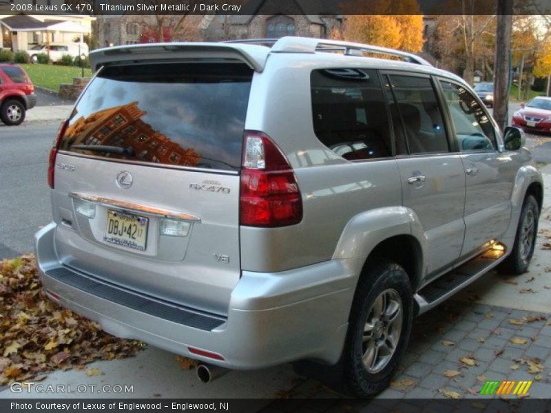 Titanium Silver Metallic / Dark Gray 2008 Lexus GX 470
