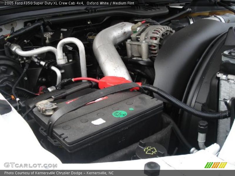 Oxford White / Medium Flint 2005 Ford F350 Super Duty XL Crew Cab 4x4