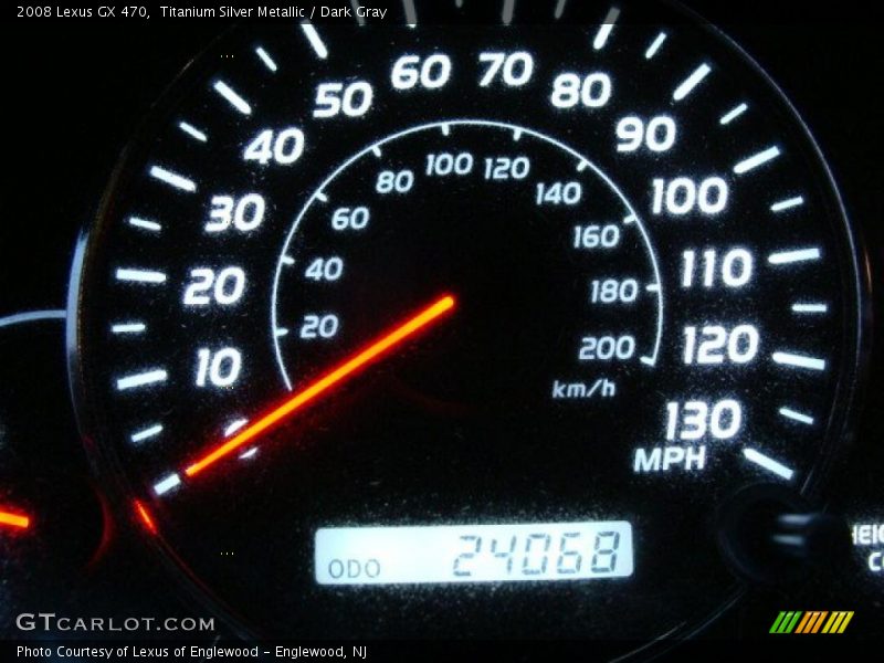 Titanium Silver Metallic / Dark Gray 2008 Lexus GX 470
