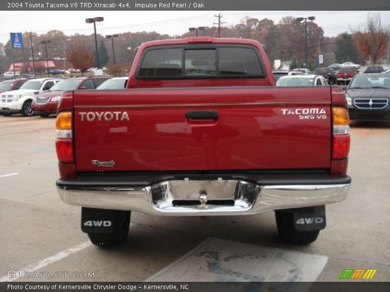 Impulse Red Pearl / Oak 2004 Toyota Tacoma V6 TRD Xtracab 4x4
