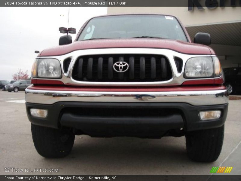 Impulse Red Pearl / Oak 2004 Toyota Tacoma V6 TRD Xtracab 4x4