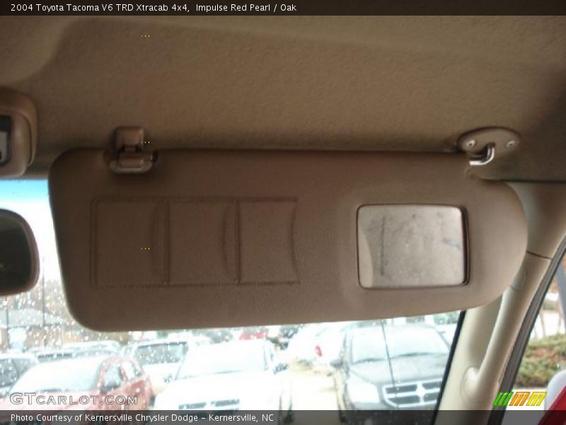Impulse Red Pearl / Oak 2004 Toyota Tacoma V6 TRD Xtracab 4x4