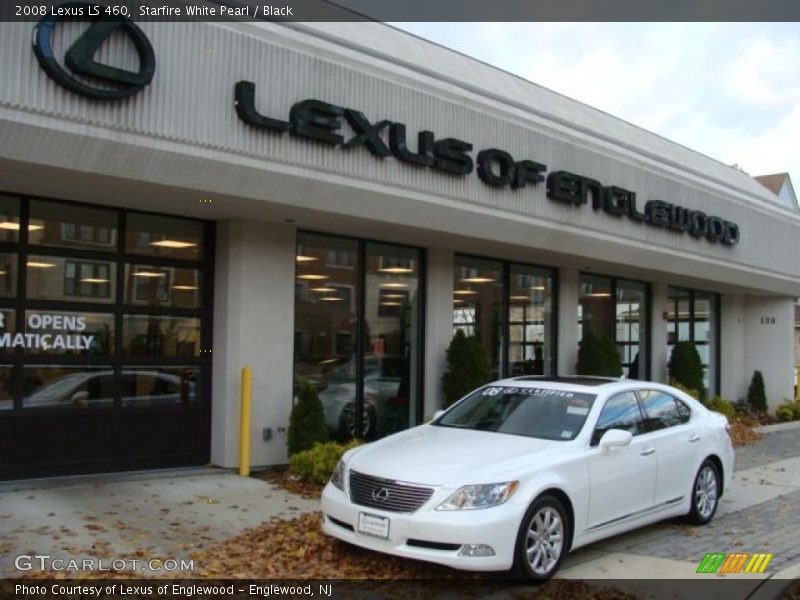 Starfire White Pearl / Black 2008 Lexus LS 460