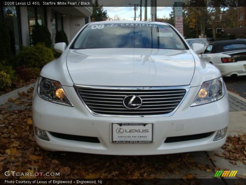 Starfire White Pearl / Black 2008 Lexus LS 460