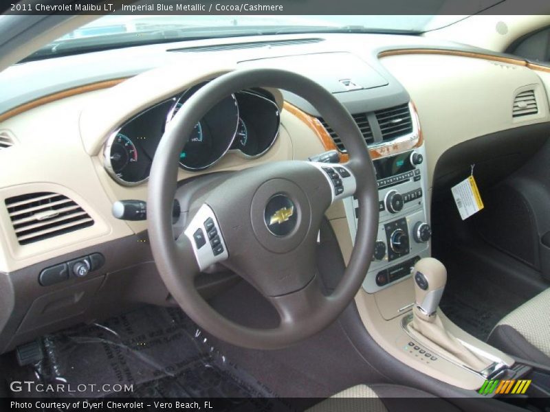 Imperial Blue Metallic / Cocoa/Cashmere 2011 Chevrolet Malibu LT