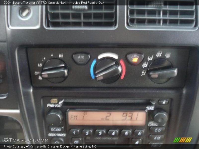 Impulse Red Pearl / Oak 2004 Toyota Tacoma V6 TRD Xtracab 4x4