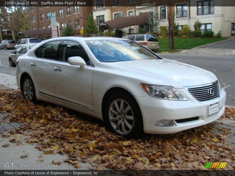 Starfire White Pearl / Black 2008 Lexus LS 460