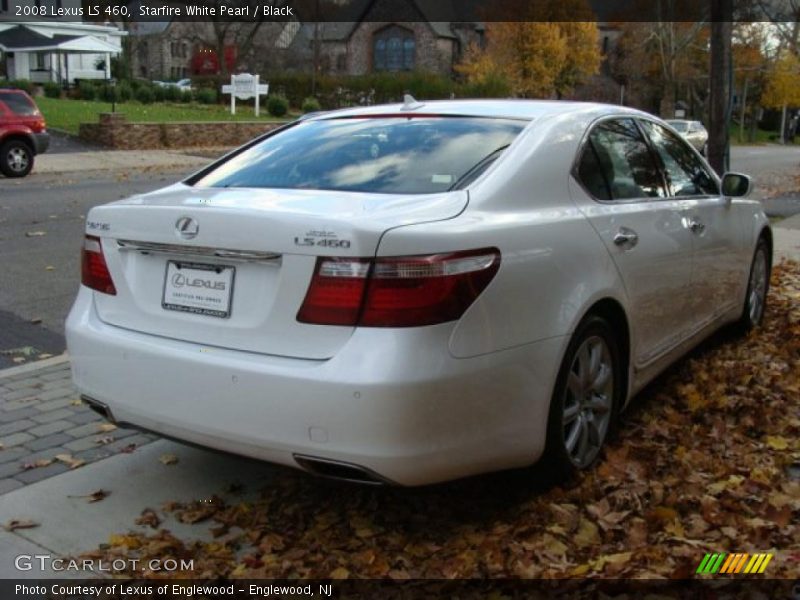 Starfire White Pearl / Black 2008 Lexus LS 460