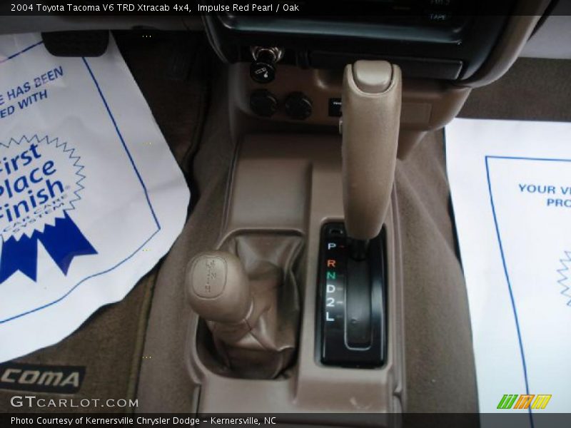 Impulse Red Pearl / Oak 2004 Toyota Tacoma V6 TRD Xtracab 4x4