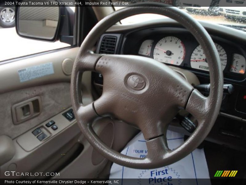 Impulse Red Pearl / Oak 2004 Toyota Tacoma V6 TRD Xtracab 4x4