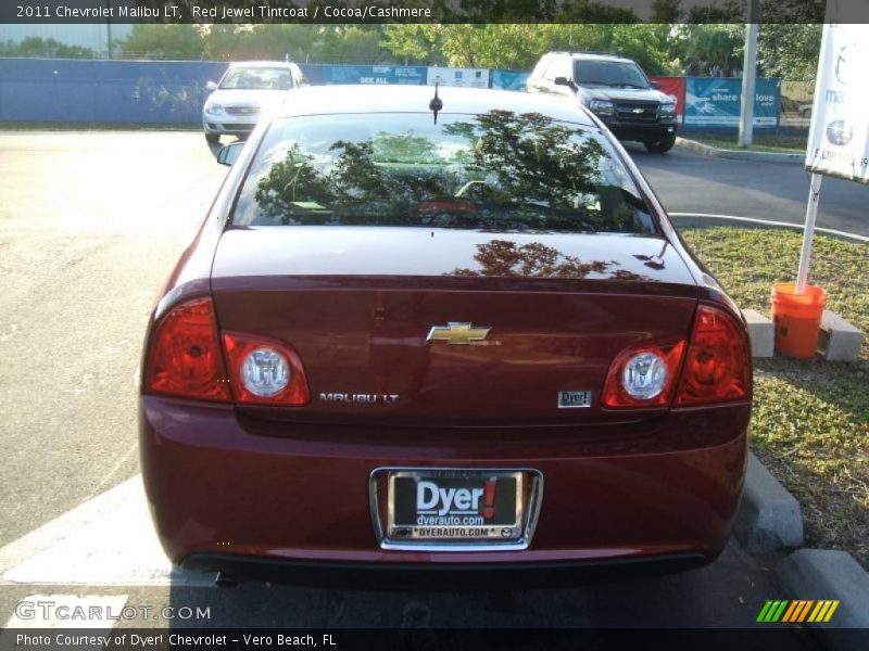 Red Jewel Tintcoat / Cocoa/Cashmere 2011 Chevrolet Malibu LT