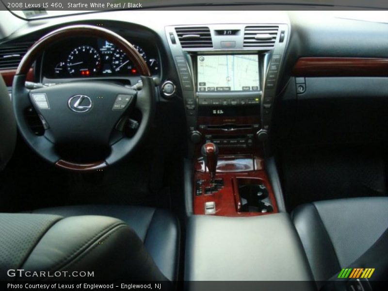 Starfire White Pearl / Black 2008 Lexus LS 460