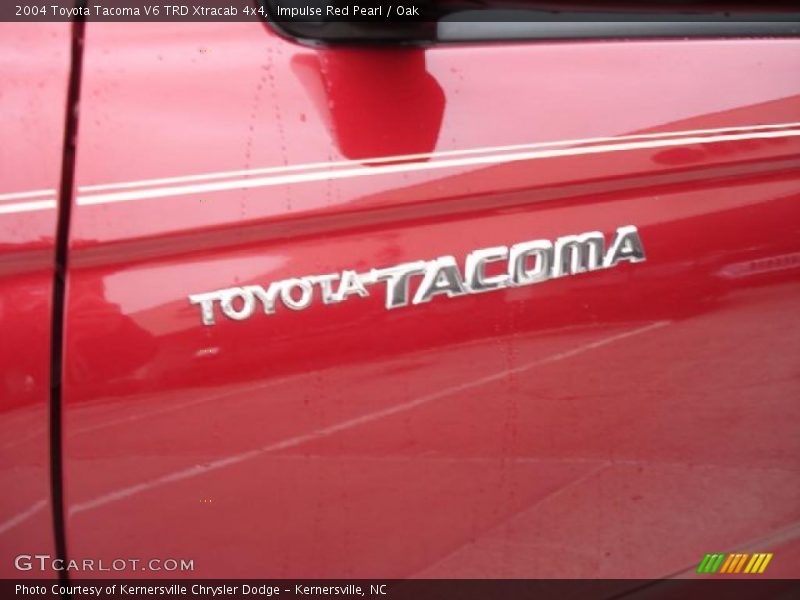 Impulse Red Pearl / Oak 2004 Toyota Tacoma V6 TRD Xtracab 4x4