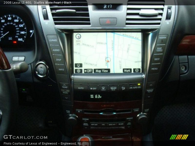 Starfire White Pearl / Black 2008 Lexus LS 460