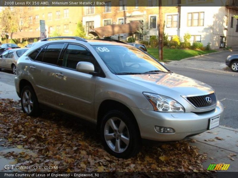 Millenium Silver Metallic / Black 2008 Lexus RX 350 AWD