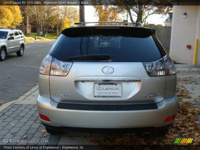 Millenium Silver Metallic / Black 2008 Lexus RX 350 AWD