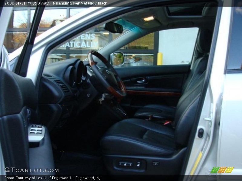 Millenium Silver Metallic / Black 2008 Lexus RX 350 AWD