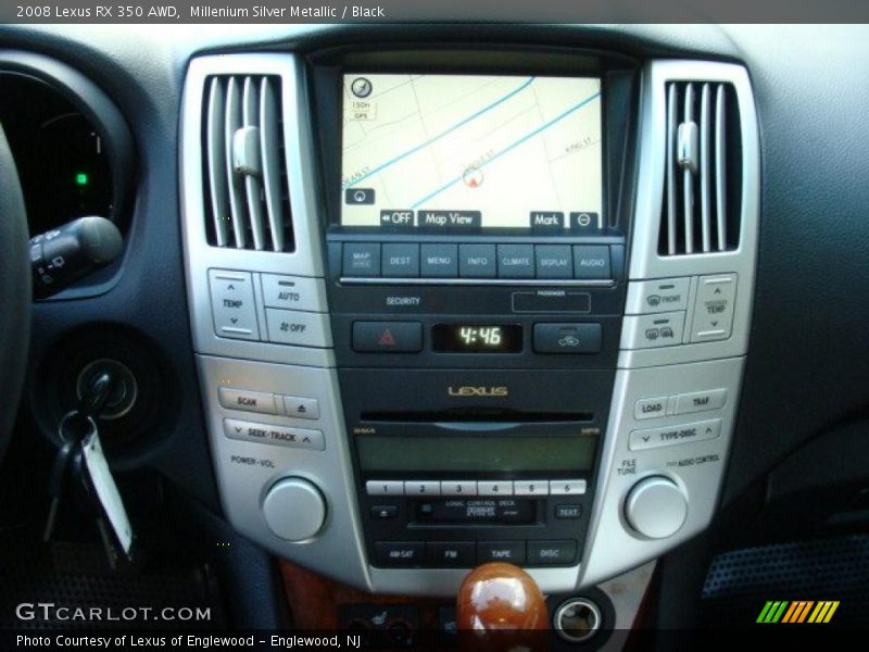 Millenium Silver Metallic / Black 2008 Lexus RX 350 AWD