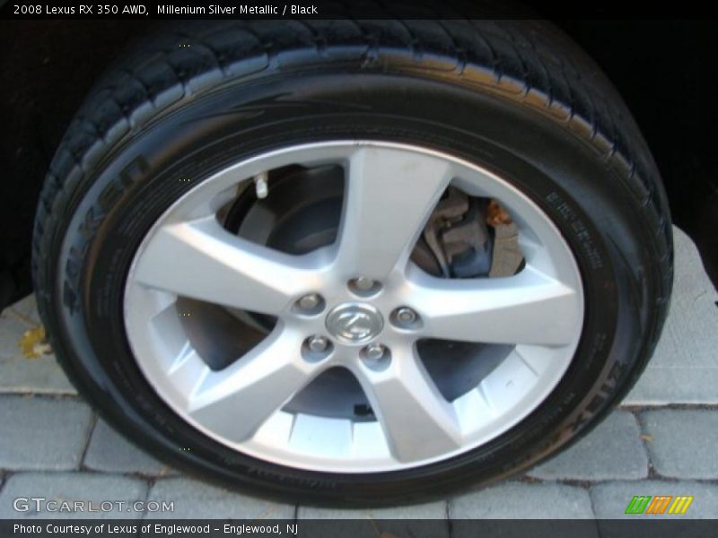 Millenium Silver Metallic / Black 2008 Lexus RX 350 AWD