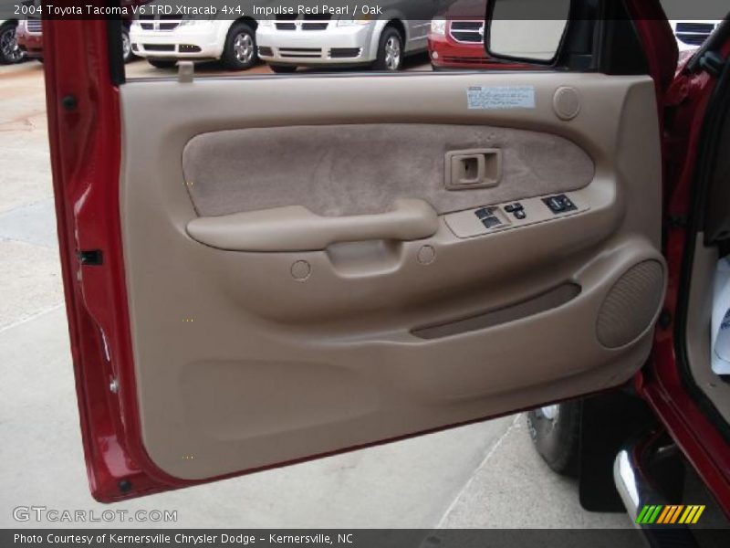 Impulse Red Pearl / Oak 2004 Toyota Tacoma V6 TRD Xtracab 4x4