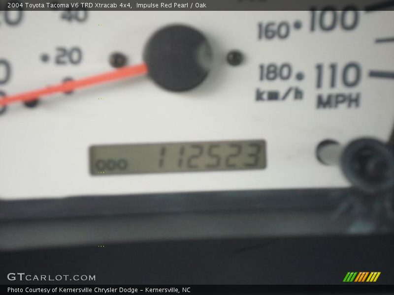 Impulse Red Pearl / Oak 2004 Toyota Tacoma V6 TRD Xtracab 4x4