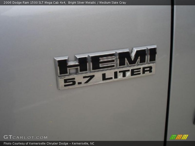 Bright Silver Metallic / Medium Slate Gray 2006 Dodge Ram 1500 SLT Mega Cab 4x4