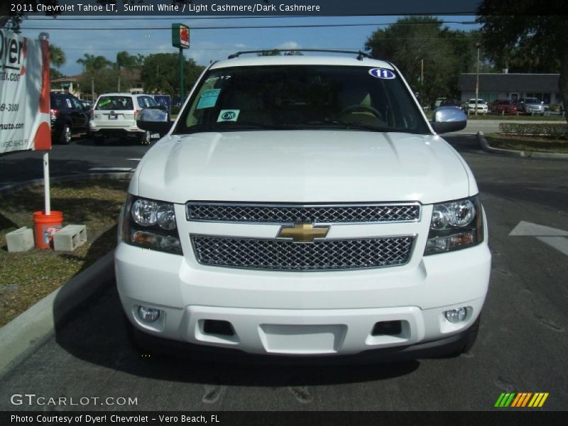 Summit White / Light Cashmere/Dark Cashmere 2011 Chevrolet Tahoe LT