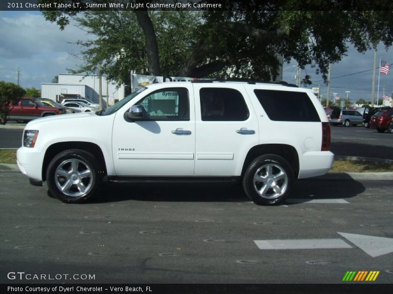 Summit White / Light Cashmere/Dark Cashmere 2011 Chevrolet Tahoe LT
