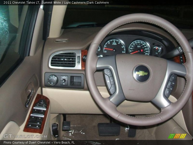 Summit White / Light Cashmere/Dark Cashmere 2011 Chevrolet Tahoe LT
