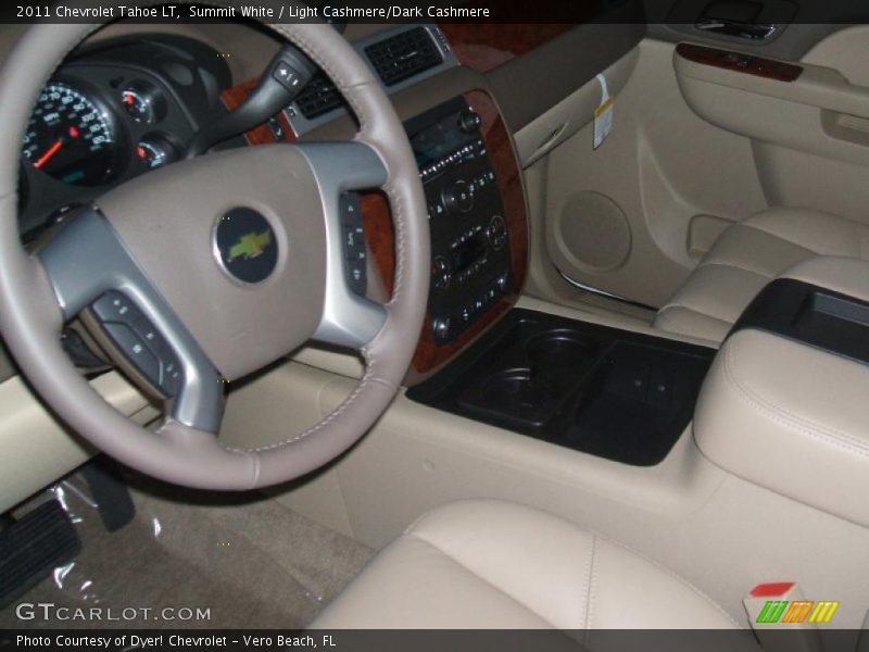 Summit White / Light Cashmere/Dark Cashmere 2011 Chevrolet Tahoe LT