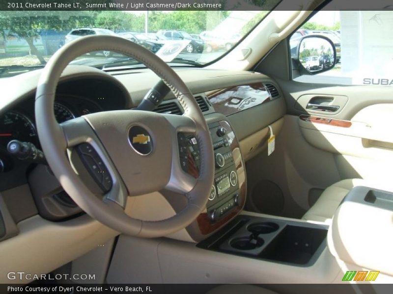 Summit White / Light Cashmere/Dark Cashmere 2011 Chevrolet Tahoe LT