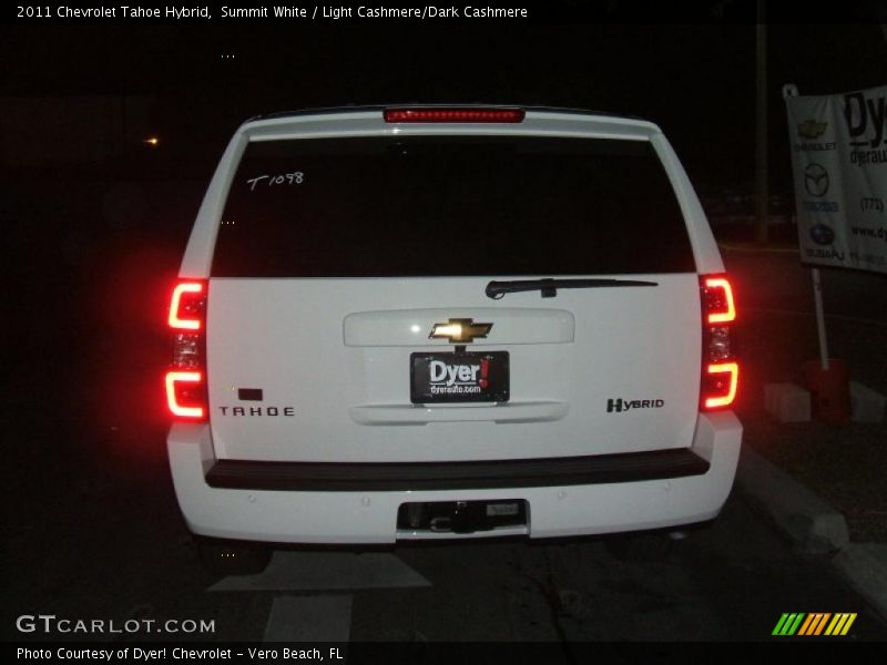 Summit White / Light Cashmere/Dark Cashmere 2011 Chevrolet Tahoe Hybrid