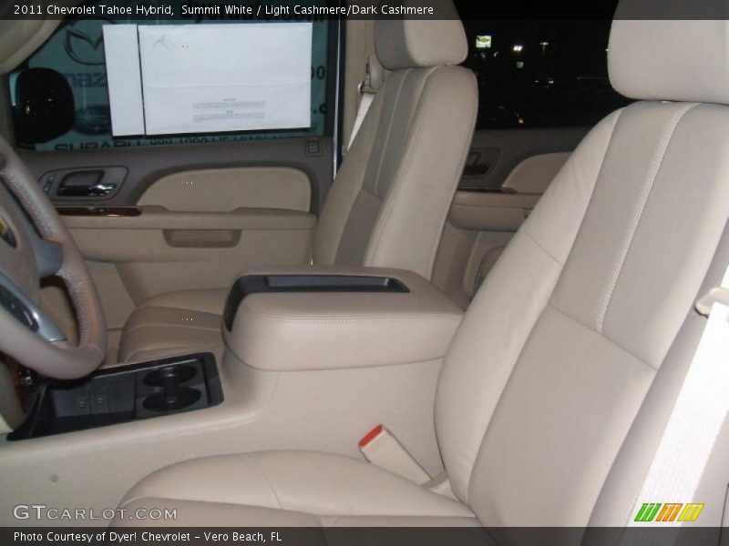 Summit White / Light Cashmere/Dark Cashmere 2011 Chevrolet Tahoe Hybrid