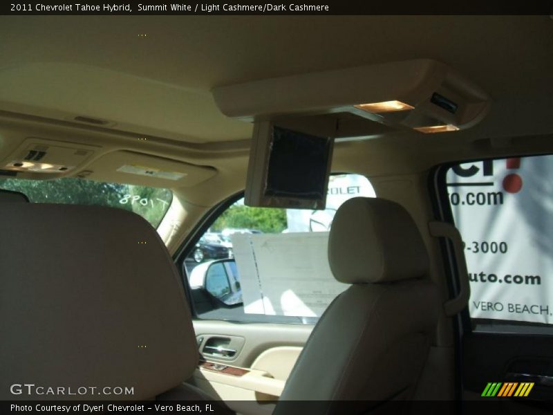 Summit White / Light Cashmere/Dark Cashmere 2011 Chevrolet Tahoe Hybrid