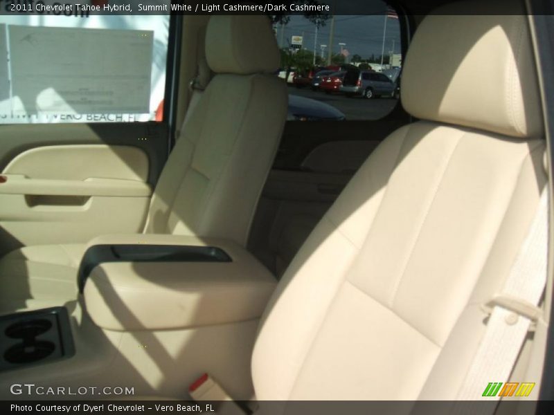 Summit White / Light Cashmere/Dark Cashmere 2011 Chevrolet Tahoe Hybrid