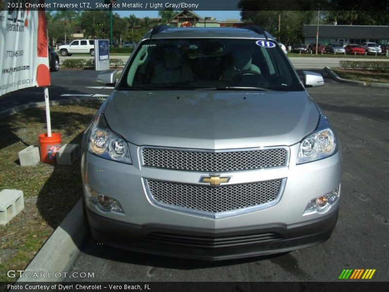 Silver Ice Metallic / Light Gray/Ebony 2011 Chevrolet Traverse LTZ