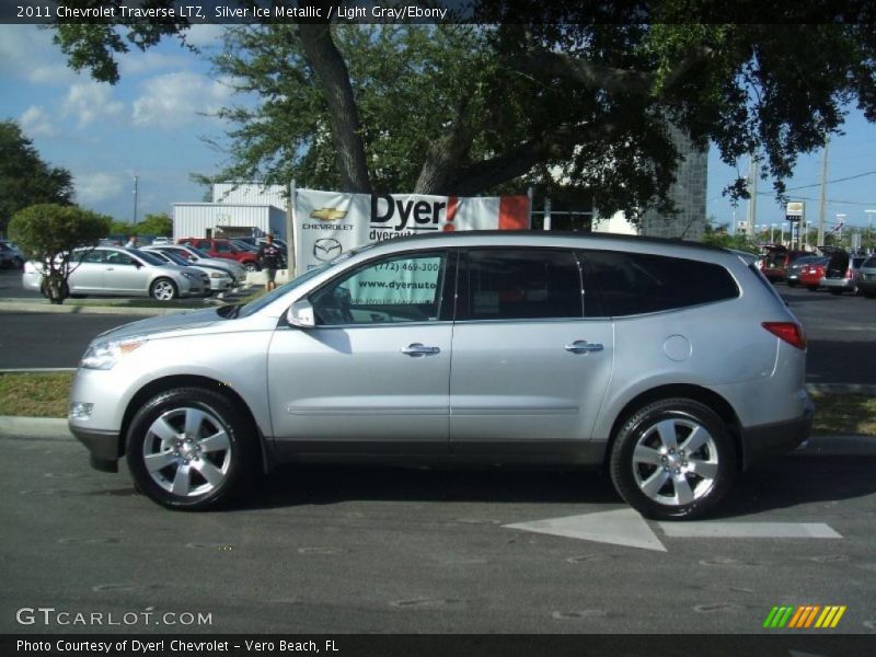 Silver Ice Metallic / Light Gray/Ebony 2011 Chevrolet Traverse LTZ
