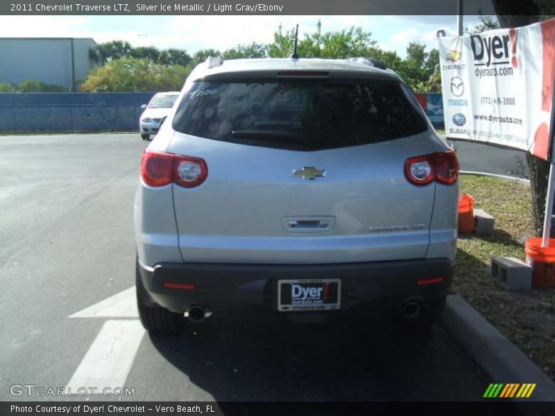 Silver Ice Metallic / Light Gray/Ebony 2011 Chevrolet Traverse LTZ