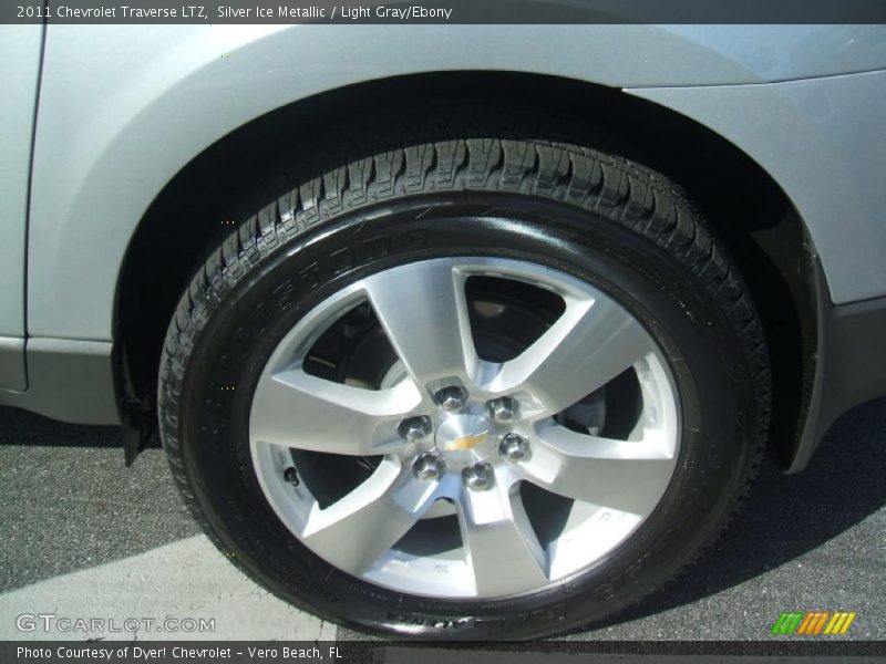 Silver Ice Metallic / Light Gray/Ebony 2011 Chevrolet Traverse LTZ
