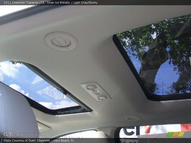 Silver Ice Metallic / Light Gray/Ebony 2011 Chevrolet Traverse LTZ