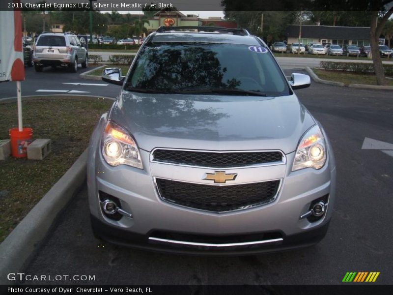 Silver Ice Metallic / Jet Black 2011 Chevrolet Equinox LTZ