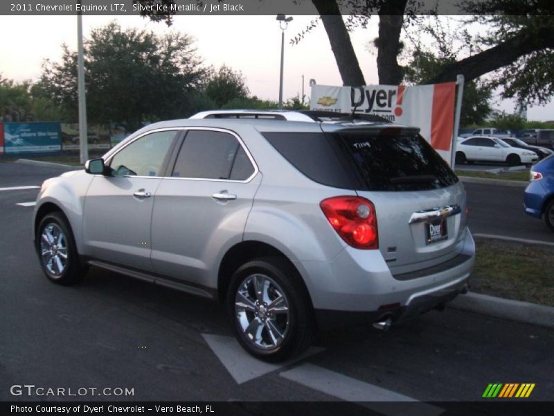 Silver Ice Metallic / Jet Black 2011 Chevrolet Equinox LTZ