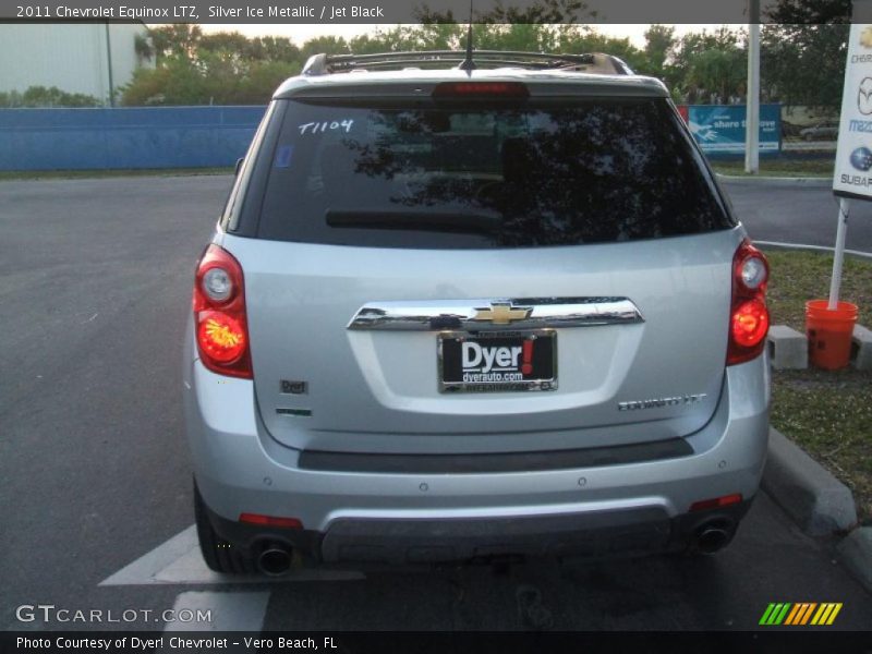 Silver Ice Metallic / Jet Black 2011 Chevrolet Equinox LTZ