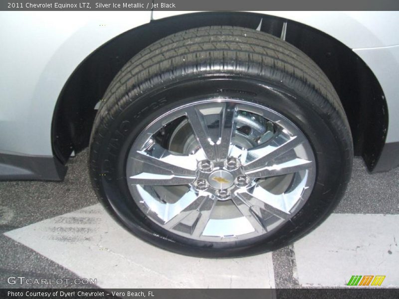 Silver Ice Metallic / Jet Black 2011 Chevrolet Equinox LTZ