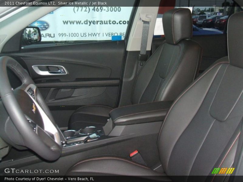 Silver Ice Metallic / Jet Black 2011 Chevrolet Equinox LTZ