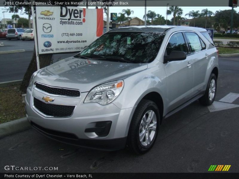 Silver Ice Metallic / Light Titanium/Jet Black 2011 Chevrolet Equinox LS